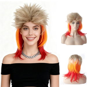 Perruques blondes claires et brunes de 26 '' de long pour une utilisation quotidienne de belle femme - Product Image 1