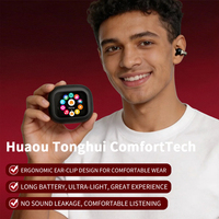 Audífonos Intérpretes Inteligentes con Resistencia al Agua IPX5 5.4, Diseño de Clip para Oreja, Control Táctil, Sonido Envolvente, Más de 200 Idiomas