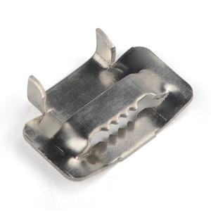 Cable de Fibra Óptica <span class=keywords><strong>para</strong></span> Exteriores FTTH, 19 mm, TSS 304, Hebilla de Acero Inoxidable con Bloqueo de Oreja, Correa de Sujeción, Accesorios de Conector, Modelo - Product Image 5