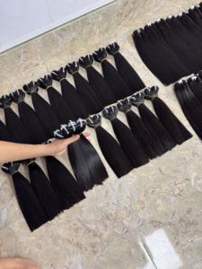 Cheveux humains vietnamiens de qualité supérieure, 100% Remy, naturels, lisses, double trame, cheveux en vrac pour la vente en gros et l'exportation - Product Image 5