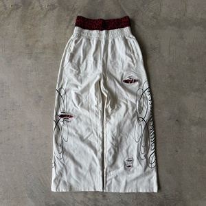 Pantaloni Tuta Streetwear Personalizzati con Logo, Jogger da Uomo <span class=keywords><strong>in</strong></span> <span class=keywords><strong>Cotone</strong></span> Pesante, Stile Vintage Lavaggio Acido, Gamba Larga Oversize con Righe - Product Image 1