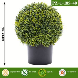 RUOPEI Bola de Boj Artificial de Plástico, Resistente a los Rayos UV, Ecológica, Sin Olor, Planta Artificial para Interiores del Hogar - Product Image 4