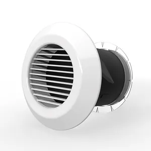 Ventilasi Udara Tuyere Bisa Disesuaikan Saluran Bulat Plastik Plafon Diffuser Jet Nozzle HVAC