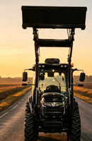 Traktor Pertanian 75HP 4WD dengan Pemuat Depan, Kabin Ber-AC, Mesin Tahan Lama & Produktivitas Tinggi