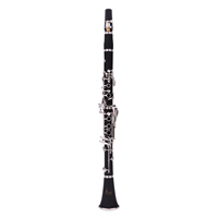 Professional Bakelite 17 Key Bb Flat Soprano Clarinet with Nickel Plating & 10 Reeds Woodwind Instrument for Students