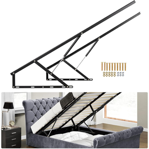 Pistone a Gas <span class=keywords><strong>per</strong></span> Sollevamento <span class=keywords><strong>Mobili</strong></span> da 21 Pollici, 120KG, Personalizzabile, <span class=keywords><strong>per</strong></span> Letto a Scomparsa (Acciaio/Acciaio Inossidabile) - Product Image 2