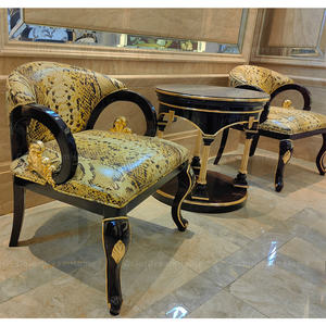 Stile classico sedia da caffè di lusso sala <span class=keywords><strong>d</strong></span>'<span class=keywords><strong>attesa</strong></span> <span class=keywords><strong>poltrone</strong></span> antico tavolino e sedie - Product Image 1