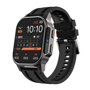 Montre connectée 4G 2025, écran AMOLED 2,04 pouces, Android, fréquence cardiaque, appels vidéo, Tiktok/Facebook/<span class=keywords><strong>Twitter</strong></span>/<span class=keywords><strong>Whatsapp</strong></span>, étanche IP67, double - Product Image 1