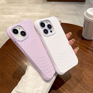 Funda Magnética de Silicona Líquida a Prueba de Golpes para <span class=keywords><strong>iPhone</strong></span> 18 17 16 Pro Max, Colores Personalizados, Anti-caídas, Diseño de Ondas de Agua - Product Image 4