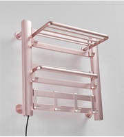 Electrotérmica radiador de la toalla de secado con estante de baño pared radiador toallero eléctrico swing toallero