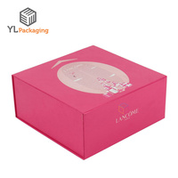 Hochwertige Maßgefertigte Rosa Faltbare Starre Kartonbox Personalisierte Luxus-Kleidungs-Geschenkverpackung