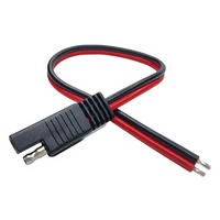 Kabel Konektor Panel Surya Tahan Air SAE 2 Pin Quick Disconnect Kustom ke Rakitan Kabel Harness Terminal O-Ring Fuse Holder