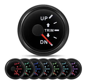 Dıştan takma motorda 52mm siyah Trim ölçer metre UP-DN tekne deniz için 0-190 ohm