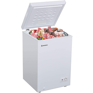 Freezer Deep MOOSOO Chest Freezer 3.5 Cubic Feet With Removable Storage Basket Deep Freezer 7 Gears Temperature Control Energy Saving