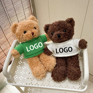 T-shirt en peluche ours en peluche avec logo personnalisé, poupée en peluche, accessoire <span class=keywords><strong>photo</strong></span>, cadeau d'entreprise pour événement d'entreprise - Product Image 1