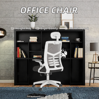 Chaise de bureau à domicile en tissu confortable et ergonomique pour les étudiants Salle de conférence Dortoir Utilisation de l'ordinateur de jeu sédentaire