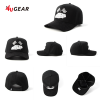 Casquettes de course personnalisées 4ugear à 5 panneaux, broderie 4u, casquette de baseball avec logo personnalisé, casquettes snapback personnalisées pour homme