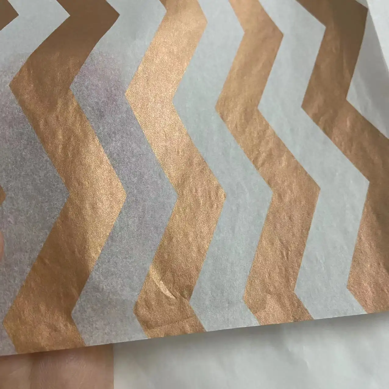 Custom Rose Gouden Logo Gedrukt Luxe Gift Verpakking Witte Tissue Inpakpapier