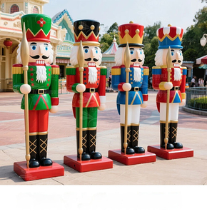 <span class=keywords><strong>Figurine</strong></span> de soldat <span class=keywords><strong>casse</strong></span>-noisettes géante en résine et fibre de verre de 1,80 m pour Noël, les fêtes de remise des diplômes, vente en gros directe d'usine - Product Image 6
