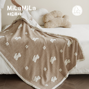 Decoración del hogar sofá habitación <span class=keywords><strong>de</strong></span> los niños medio forro polar <span class=keywords><strong>de</strong></span> punto 120x160 chal alfombras lindas conejo mantas <span class=keywords><strong>de</strong></span> lana para niños manta <span class=keywords><strong>de</strong></span> sofá - Product Image 2