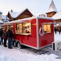 Remorque alimentaire mobile commerciale, chariot à crêpes, smoothies, desserts, crêpes, beignets, boulangerie, scooter, camion de nourriture, UE à vendre