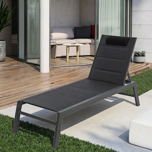 Diseño moderno Muebles de jardín al aire libre Marco de aluminio duradero Tumbona rodante para playa Hotel Piscina Uso doméstico - Product Image 3