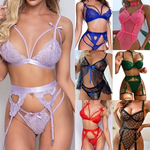 Lencería de Encaje de Alta Calidad y Lujo para Mujer, Lencería Transparente, Ropa Interior Femenina, Ropa Interior Sexy, Prendas Íntimas para Mujer - Product Image 4