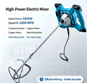 Miscelatore Elettrico Portatile <span class=keywords><strong>per</strong></span> Cemento, <span class=keywords><strong>Malta</strong></span> e Calcestruzzo con Velocità Regolabile, Trapano Miscelatore Manuale <span class=keywords><strong>per</strong></span> Fai-da-Te - Product Image 3