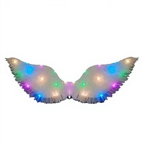 Ailes d'ange lumineuses à LED, accessoire portable pour filles, pour Noël, Diwali, la fête des mères, anniversaire, Halloween