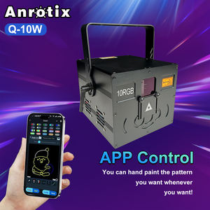 Projecteurs laser <span class=keywords><strong>multi</strong></span>-motifs 10W pour clubs, effets visuels époustouflants avec synchronisation musicale, idéal pour les DJ, les pistes de danse et les fêtes - Product Image 2