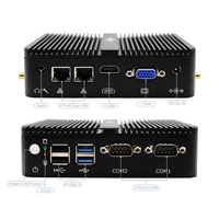 Eglobal Intel Celeron J4125 Mini Desktop PC New Win10 1VGA 1HD 1080P Dual Display Fanless 4USB Business Palm Computer