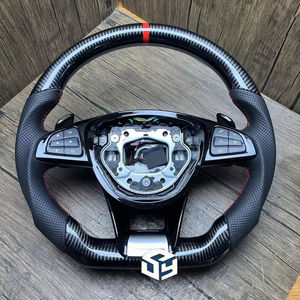 <span class=keywords><strong>Volant</strong></span> en fibre de carbone personnalisé pour Mercedes-Benz <span class=keywords><strong>AMG</strong></span> W205 C63 E63 GT63 GTS63 GTC63 <span class=keywords><strong>A45</strong></span> 2014-2017 - Product Image 1