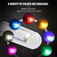 Lampe d'intérieur de voiture entièrement transparente en verre canbus 12v T10 W5W, largeur de lecture, ampoule de plaque d'immatriculation COB T10 LED