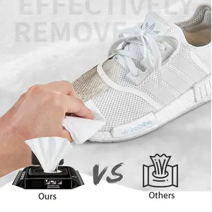 Kunden spezifische Schuh reinigung Schnell tücher für Schuhe OEM Packed Shoe Care Reinigungs tücher Sneaker Wet Wipes 30PCS