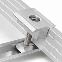 Soporte de Aluminio Ajustable de 30mm 35mm para Paneles Solares, Abrazadera Central para Montaje de Paneles Solares