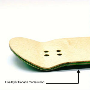 Venta al por mayor 30 32 34mm cinco capas Canadá Arce Madera Dedo Skateboard Decks Barato en blanco Skateboard Deck Fingerboard Party Gift - Product Image 4
