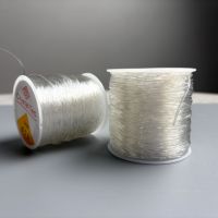 100 metre Şeffaf Beyaz Elastik Kordon Olta İpi DIY Takı Aksesuarları Aşınmaya Dayanıklı Bileklik Boncuk İpi