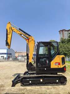 Excavadoras de orugas SANY usadas, excavadoras de orugas con certificado CE y cubo, excavadoras usadas SY60C de 6 toneladas, maquinaria a la venta de China - Product Image 4