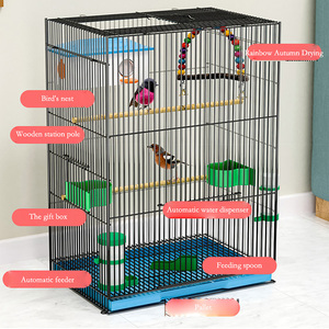 <span class=keywords><strong>Cage</strong></span> à oiseaux de luxe en gros, grande <span class=keywords><strong>cage</strong></span> en fer pour perroquet, motif solide, avec plateau en plastique, style villa artistique - Product Image 5