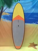 Vente en gros d'usine de planches à pagaie souples en EVA unisexe planche de surf debout en fibre de verre époxy pour les eaux de l'océan