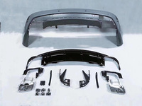 Kit de Mejora Trasera de Lujo Pharri para Mercedes Benz CLA W118 2019+, Actualización a Difusor Trasero CLA45 AMG con Puntas de Escape Cuádruples