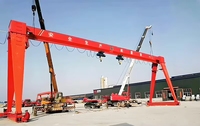 Grue portique électrique MH avec poteau de support de type caisson, moteur, boîte de vitesses, roulement, commande suspendue et télécommande, charge maximale 16 tonnes