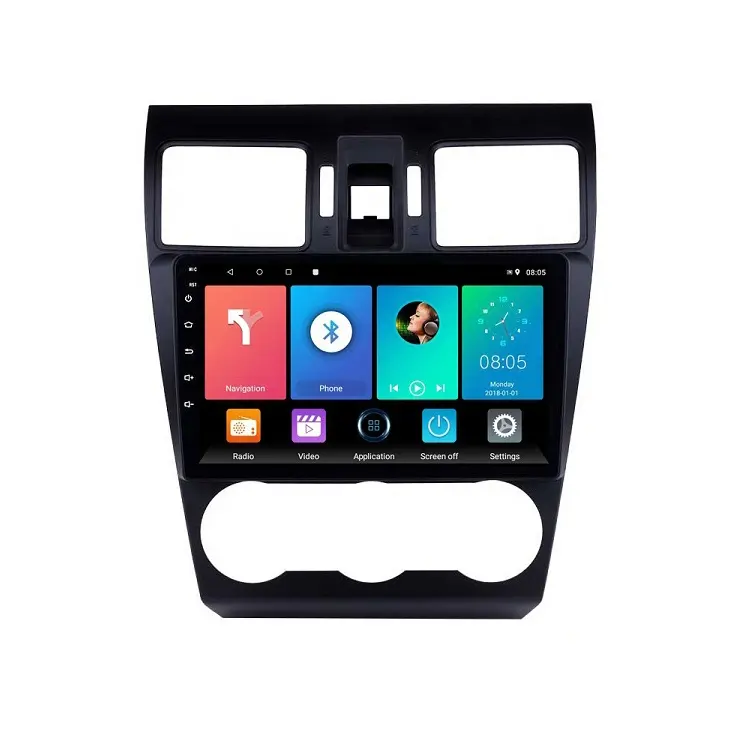 Автомобильный мультимедийный видеоплеер, проигрыватель 2 Din на Android 8,1, с 9 "экраном, Wi-Fi, GPS, для Subaru Forester 2013, 2014, 2015, 2016