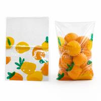 Sac d'emballage pour gâteaux aux fruits, imprimé en sérigraphie sur mesure, transparent, perforé, respirant, pochette OPP+CPP, produits frais, écologique