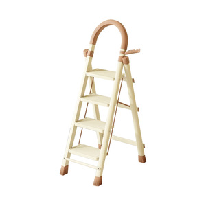บันไดพับ 4 ขั้น แบบหนา ราวแขวนผ้าอเนกประสงค์ พกพาสะดวก ใช้ได้สองแบบ - Product Image 4