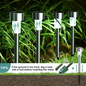 Luces Solares Pequeñas para Jardín, Luces LED Impermeables IP65 para Exteriores, Iluminación de Paisaje para Caminos, Jardín, Patio, Ángulo de Haz de 360° - Product Image 2