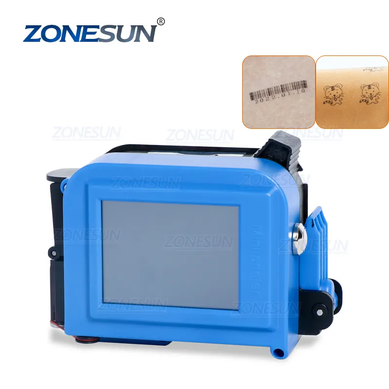 ZONESUN ZS-DC1 Mini bouteilles en Carton portables intelligentes et portables, codeur de Date, imprimantes à jet d'encre