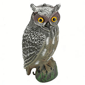 Ahuyentador de Aves Solar de 38 cm con Forma de Búho, Repelente de Plagas con Sonido y Luz Activados por Movimiento para Campos de Caza y Jardines - Product Image 2