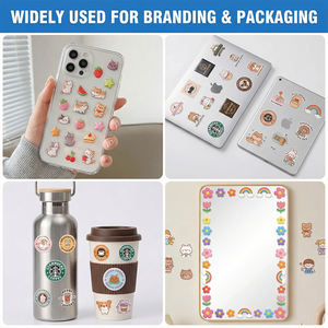 Autocollant en résine époxy personnalisé, motif <span class=keywords><strong>Teckel</strong></span> de dessin animé, en relief 3D, effet gelée, pour décoration de tasses et coques de téléphone - Product Image 3