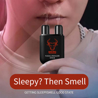 Bâtonnets inhalateurs nasaux double extrémité Red Bull personnalisés avec logo OEM, parfum Red Bull, huiles essentielles naturelles